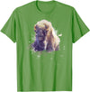 Rocky Mountain Wilderness designs Great Native American White Buffalo Sacred Spirit Animal T-Shirt - Grass Green