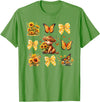 Coquette Bow Scottish Highland Cow Sunflower Shirt Baby Highland Cow With Sunflower Butterflies Farm Western T-Shirt - Grass