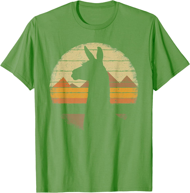 Llama Alpaca - Retro 70s 80s Graphic Vintage -2 Llama Alpaca - Retro 70s 80s Graphic Vintage Men Women Kids T-Shirt - Grass Green