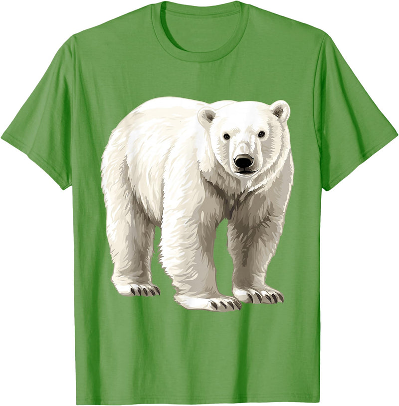 Polar bear for Men Women Design Polar Bear T-Shirt - Grass Green