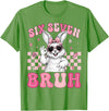 Bunny Rabbit 67 Six Seven Bruh 6 7 Happy Easter Women Girls T-Shirt in Grass Green