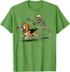 Halloween Costume Spooky Skeleton Beagle Beagle Skeleton Halloween T-Shirt - Grass Green