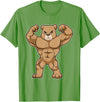 Snabdesign84 Bear Bodybuilder Bodybuilding Sports T-Shirt - Grass Green