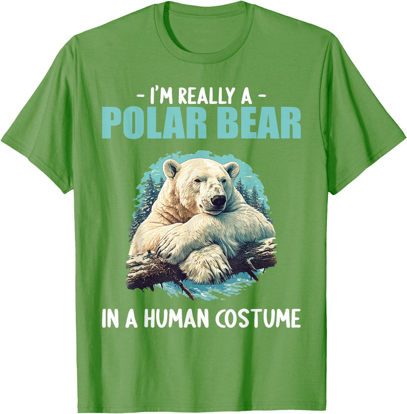 Polar Bears Polar Bear Lovers Shop Polar Bears Polar Bear T-Shirt - Grass Green