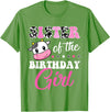 Cow Lover Birthday Men Women Kids Shirts & Gifts Sister of The Birthday Girl Farm Cow Matching Family Shirt T-Shirt - Grass