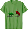 Stock Market Bulls vs Bears Graphic T-Shirt - Grass Green