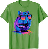 Cute Hamster Costume for Men Women Kid Hamster Lover Hamster T-Shirt - Grass Green