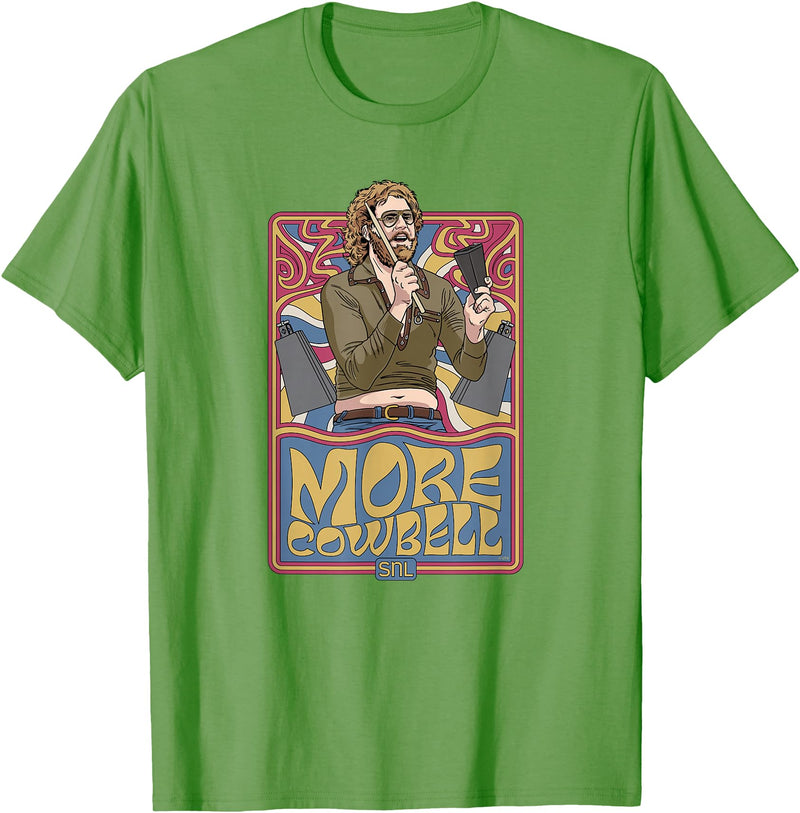 Saturday Night Live SNL More Cowbell Gene Frenkle T-Shirt - Grass Green