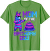 Llama Pinata Birthday Family Bday Party Decoration Mom of Birthday Boy Llama Pinata Party Family Matching T-Shirt - Grass Green