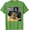 Hamster Deadlift Training Funny Cute Rat Weightlifting Meme T-Shirt - Grass Green