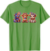 July 4th Highland Cow Farm Lovers American Costume Highland Cow Cattle Animal Lover Patriotic 4th of July T-Shirt - Grass