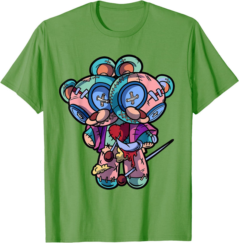Voodoo Teddy Bear by - Sugar Kai Pastel Goth Two Headed Teddy Bear Voodoo Doll For Men T-Shirt - Grass Green