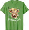 Cow Birthday Designs Matching Family Highland Cows Cow Birthday Girl Mother Girl Mama Woman Family Matching T-Shirt - Grass