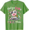 Holy Cow I'm Three 3 3rd Birthday Boy Girl Kids Holy Cow I'm Three 3 Years Old 3rd Birthday Boy Girl T-Shirt - Grass Green