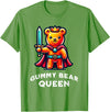 Gummy Bear Funny Quote Gummy Bear Queen Funny Gummy Bear Lovers Saying Illustration T-Shirt - Grass Green