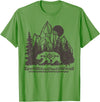 Trendy Apparel Cali Bear Forest And Mountains Background T-Shirt - Grass Green