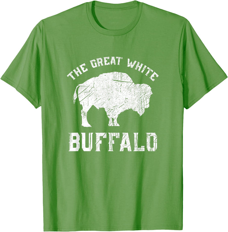 We Are Wildlife The Great White Buffalo T-Shirt Native American Inspired T-Shirt - Grass Green