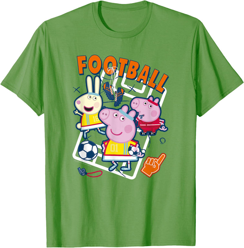 Peppa Pig Summer Games 2021 Football T-Shirt - Grass Green