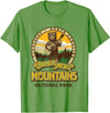 The Thrift Garage Great Smoky Mountains National Park Guitar Bear Cute Smokies T-Shirt - Grass Green