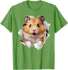 Cute Hamster Design for Men Women Kids Animal Hamster Lovers T-Shirt - Grass Green