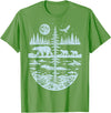 Polar Bear Arctic Tundra Wildlife Nature Lover Polar Bear Arctic Wilderness Nature Scene Wildlife Lover T-Shirt - Grass Green