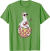 DiscoballAxis1 Funny Llama Disco Dancing Ball Groovy Retro 80s Costume T-Shirt - Grass Green
