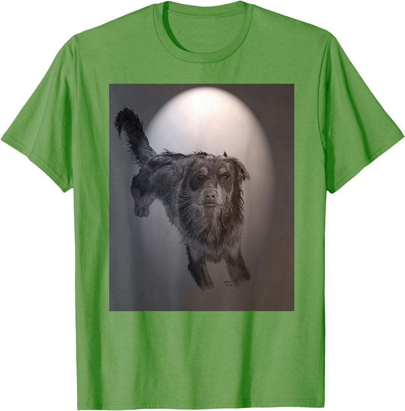 1awaken t-shirts Dog t-shirt. Duke - Grass Green
