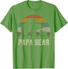 Bear Cubs Family Matching Gifts & Shirts Clothing Funny Papa Bear Shirts, Cub 2 Kids Fathers Day Grandpa T-Shirt - Grass Green