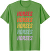 horses Apparel Horses T-Shirt - Grass Green