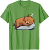 Cute Sleeping Animals Napping Bear Sleeping Sleepy Bear Cute Bear Sleeping T-Shirt - Grass Green