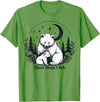 Polar Bear Lover Tees NYC Polar Bear Hugs Mama Baby Mothers Day Mom Daughter Son T-Shirt - Grass Green