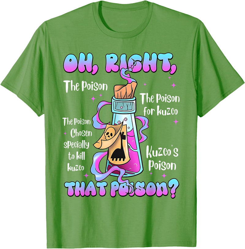 Funny Drink Me Poison Halloween Costume Vintage Oh Right That Poison Llama Halloween T-Shirt - Grass Green