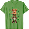 St Patricks Day Highland Cow Lucky Irish Shamrock Funny St Patrick's Day Highland Cow Lucky Shamrock Irish T-Shirt - Grass