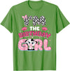 Birthday HHL Group I'm The Birthday Girl Farm Cow Family Birthday Decoration T-Shirt - Grass Green