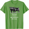 Cow Angus Tagging Things Way Before It Was Cool Black Angus T-Shirt - Grass Green