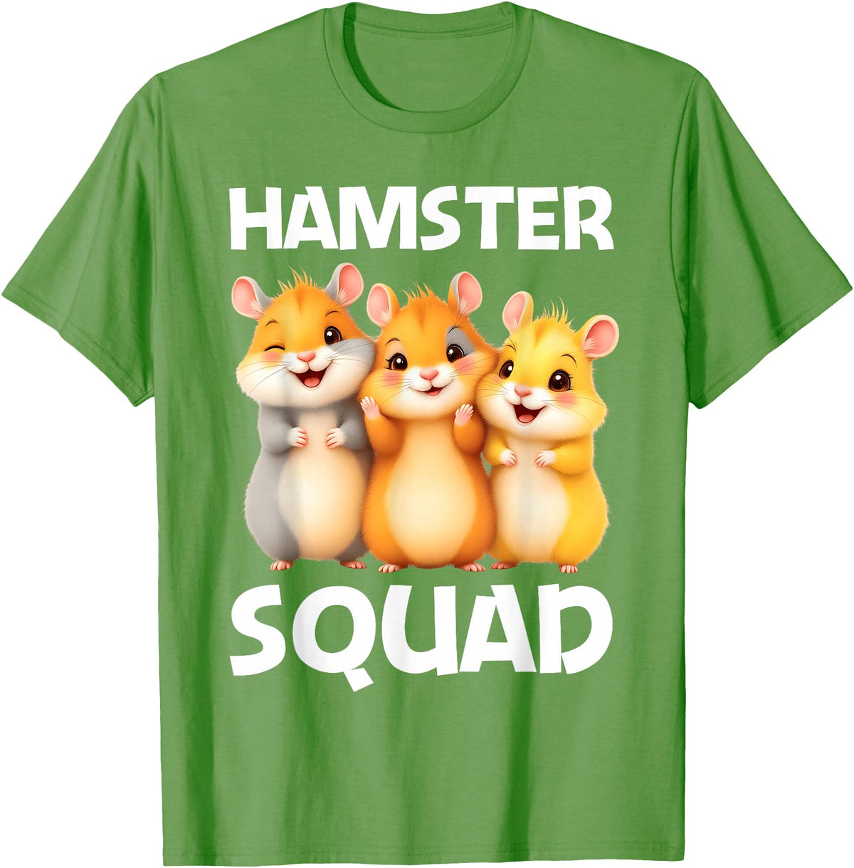 Cute Hamster Design for Men Women Kids Dwarf Hamster Lovers T-Shirt - Grass Green