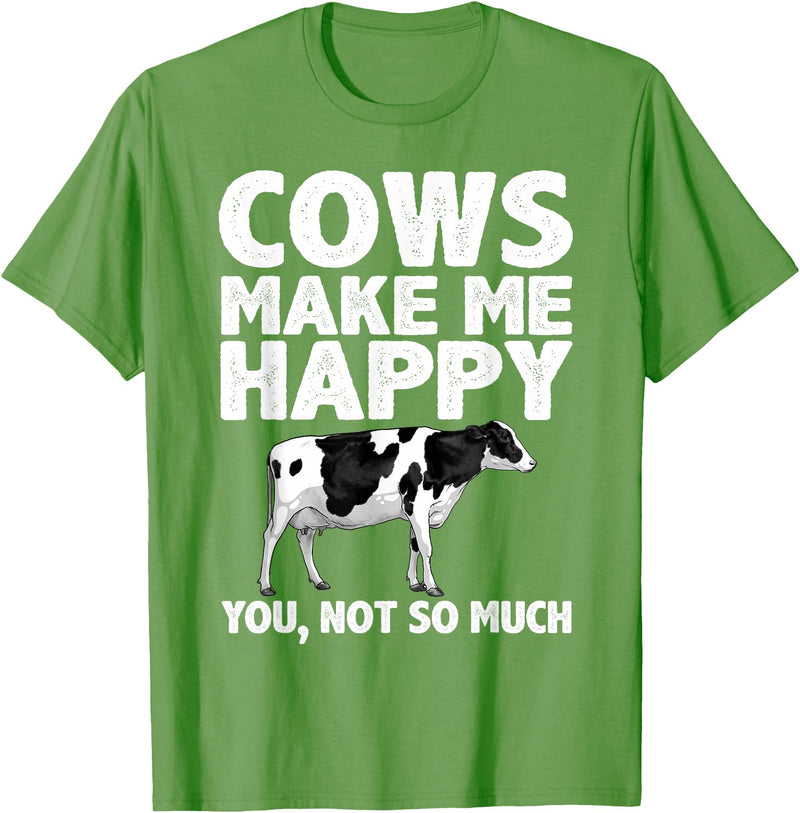 Cow Gift Cow Lover Accessories Cattle Farmer Stuff Cool Cow Art For Men Women Cow Farmer Dairy Cows Farm Animal T-Shirt -
