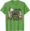 Funny I Put The In Boujee Tee Shirt I Put The In Boujee Bow Halloween T-Shirt - Grass Green