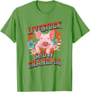 Showing Cattle & Pigs T-Shirts And Apparel Livestock Show Grandma - Shows Pigs at the Fair T-Shirt - Grass Green