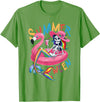 Summer Halloween Summerween Summerween Mermaid Skeleton Flamingo Summer Halloween Women T-Shirt - Grass Green