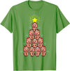 Piggy Go Cute Pig Christmas Tree Gift Shirt Farm Piggies T-Shirt - Grass Green
