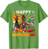 Abab Great Dane Dog Halloween Thanksgiving Xmas Funny Witch Turkey Santa Great Dane Dog Happy HalloThanksMas T-Shirt - Grass