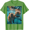 Funny Graphic Capybara Gift Ideas Funny Graphic Capybara T-Shirt - Grass Green