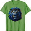 Lions, Astrology And Horoscope Tees Lion colorful lions King Of Animals From Africa T-Shirt - Grass Green