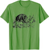 Boar hunting Wild Boar Hunter Pig Hog Hunting T-Shirt - Grass Green