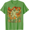 Halloween Shirts For Women Men Kids Boys Girls Halloween Mummy Bigfoot Rock Sasquatch Costume Men Boys Kids T-Shirt - Grass