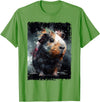 Guinea Pig Lovers Guinea Pig Tees Guinea Pig Shirt Furry Potato Watercolor Guinea Pig Funny T-Shirt - Grass Green