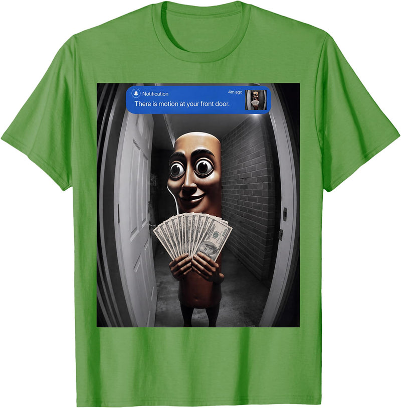 Funny Tung Tung Tung Sahur Italian Brainrot Meme There is Motion at Your Front Tung Tung Tung Sahur Meme T-Shirt - Grass