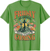 Easter Jesus Christian Friday Is Good Cause Sunday Is Coming T-Shirt in Grass Green