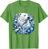 Arctic Polar Bear Snowflake Winter Christmas Christmas Polar Bear Snowflakes Winter Ornaments T-Shirt - Grass Green